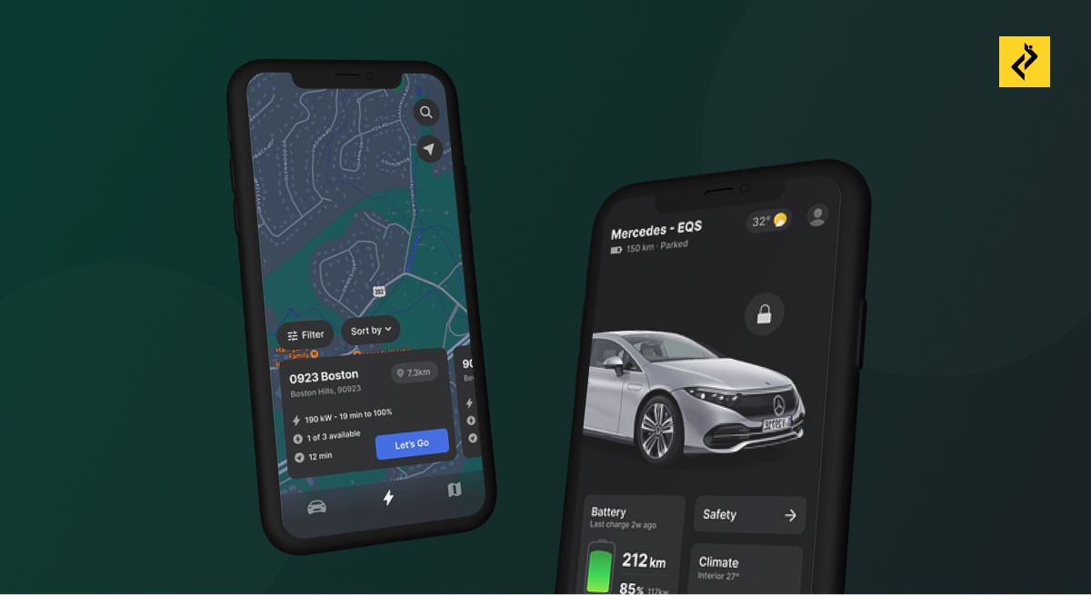 EV charging finder app